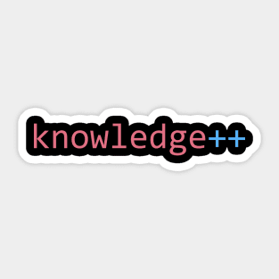 Knowledge++ Sticker